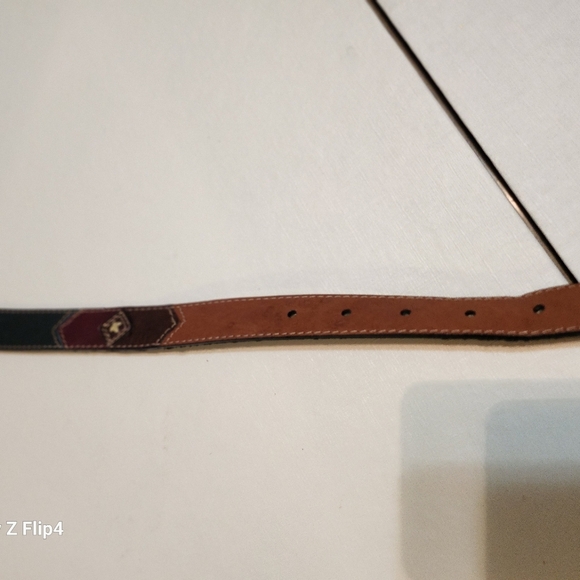 Rolfs Brown Leather Belt with Gold Buckle - Picture 4 of 11